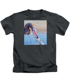 Heron Catching Its Prey in Motion - Kids T-Shirt