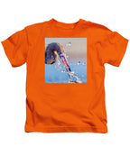 Heron Catching Its Prey in Motion - Kids T-Shirt