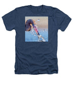 Heron Catching Its Prey in Motion - Heathers T-Shirt