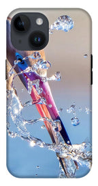 Heron Catching Its Prey in Motion - Phone Case