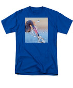 Heron Catching Its Prey in Motion - Men's T-Shirt  (Regular Fit)