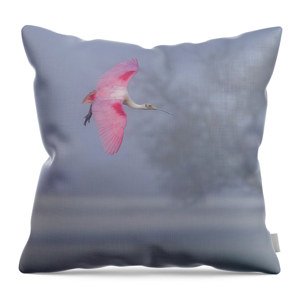Pink veil - Throw Pillow