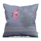 Pink veil - Throw Pillow